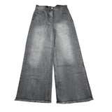 Sarabanda Jeans tinta unita Modello Palazzo Grigio per Bambina 0F465 GRIGIO SARABANDA 