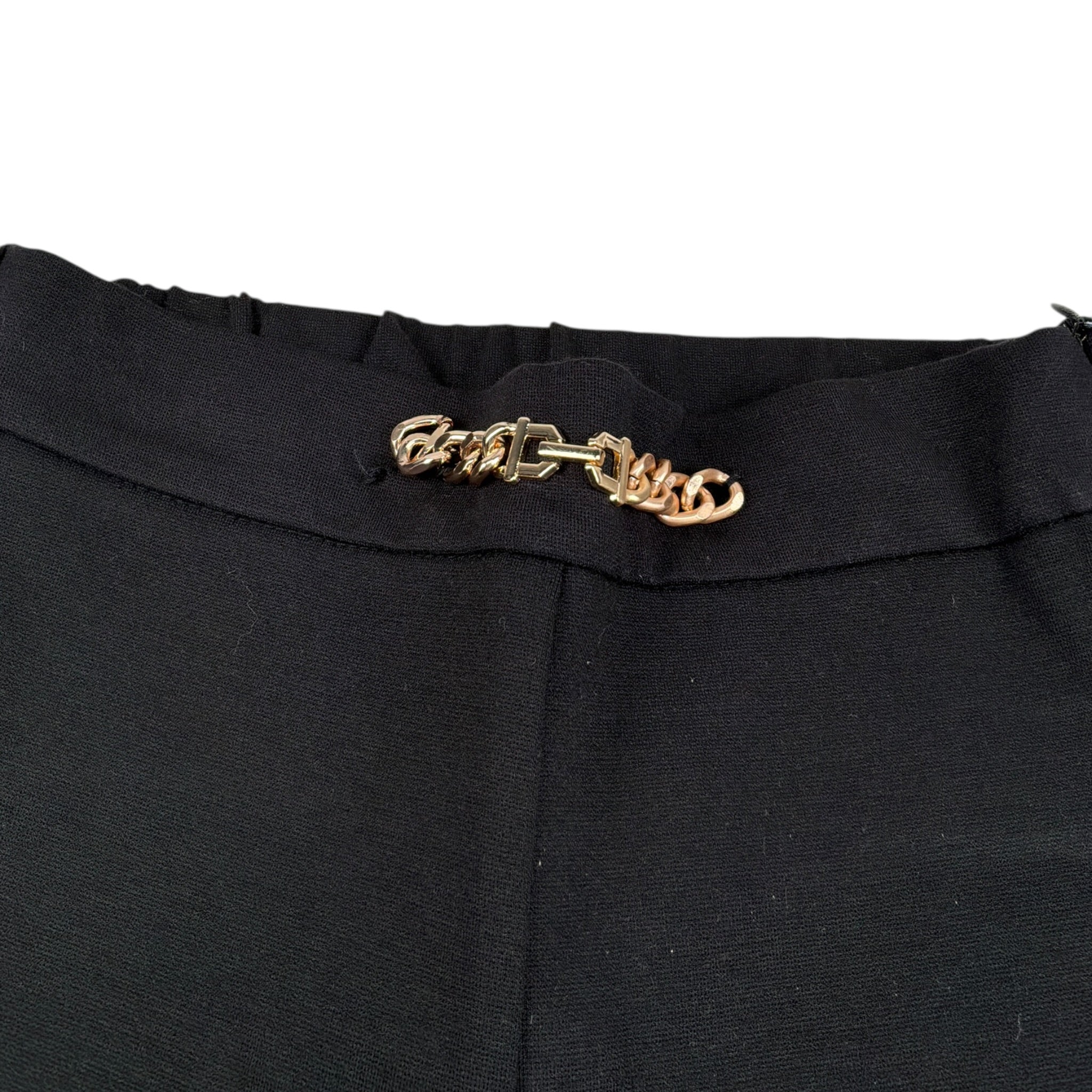 Sarabanda Pantalone tinta unita Modello Zampa Nero per Bambina 0F540 NERO SARABANDA 