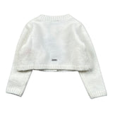 Sarabanda Cardigan tinta unita con Bottoni Bianco per Neonata 5240 BIANCO SARABANDA 