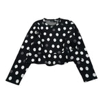 Sarabanda Felpa tinta unita con Fantasia Paillettes Nero per Bambina 5417 NERO SARABANDA 