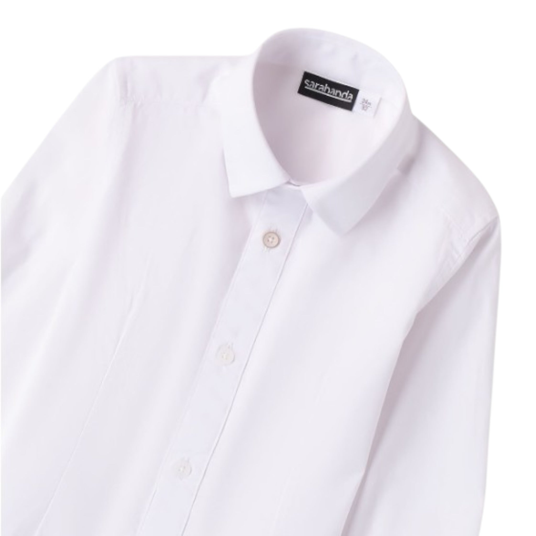 Sarabanda Camicia tinta unita Manica Lunga Bianco per Bambino 8000 BIANCO SARABANDA 