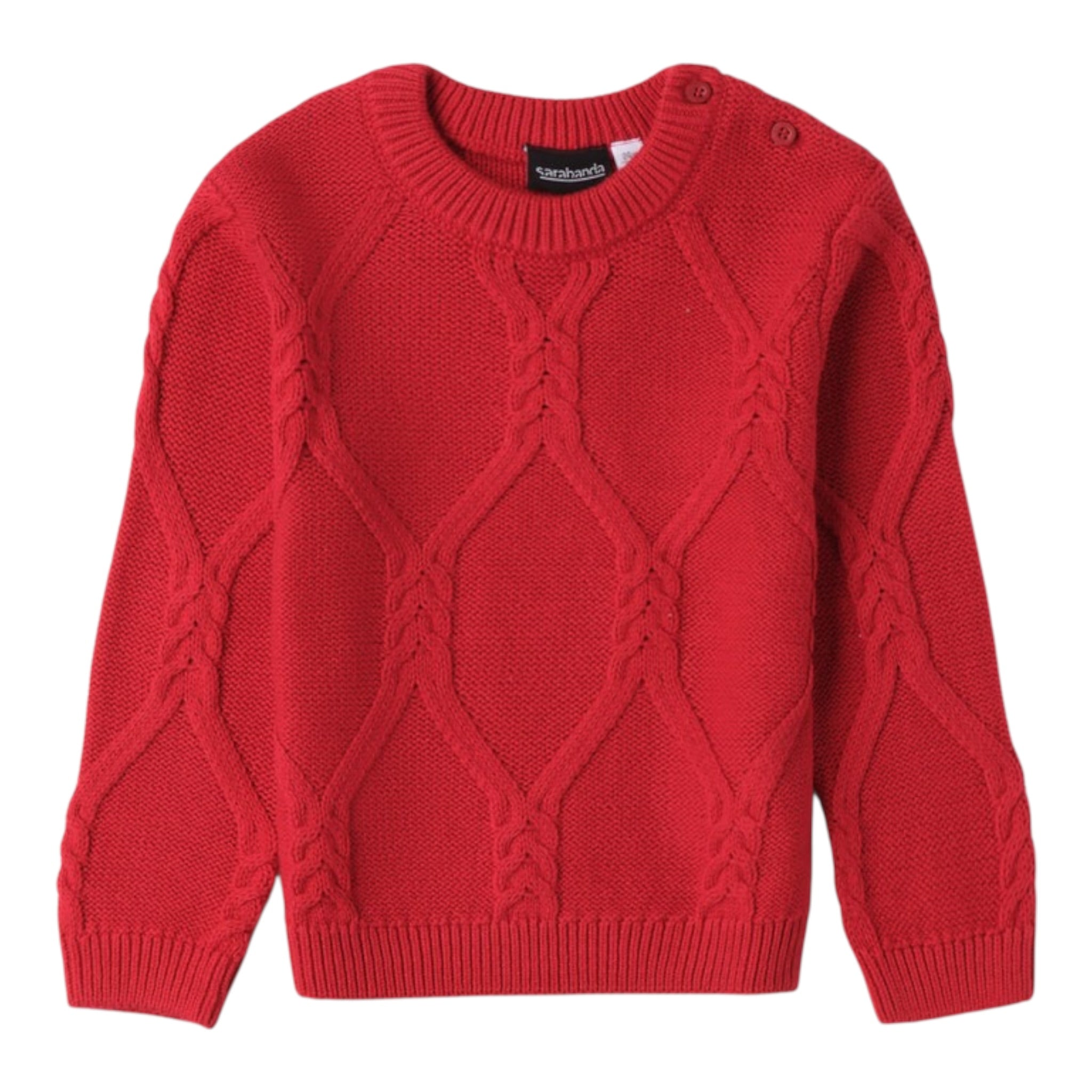 Sarabanda Maglia tinta unita Girocollo Rosso per Bambino F111 ROSSO SARABANDA 