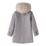 Sarabanda Cappotto tinta unita con Cappuccio Grigio per Neonato F181 GRIGIO SARABANDA 