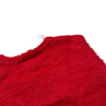 Sarabanda Maglia Modello Gilet tinta unita Rosso per Bambina F345 ROSSO SARABANDA 