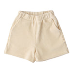 Sarabanda Short tinta unita In Velluto Panna per Bambina F357 PANNA SARABANDA 