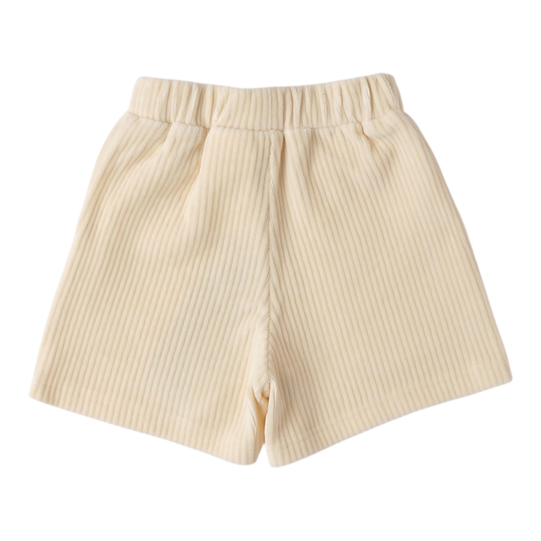 Sarabanda Short tinta unita In Velluto Panna per Bambina F357 PANNA SARABANDA 