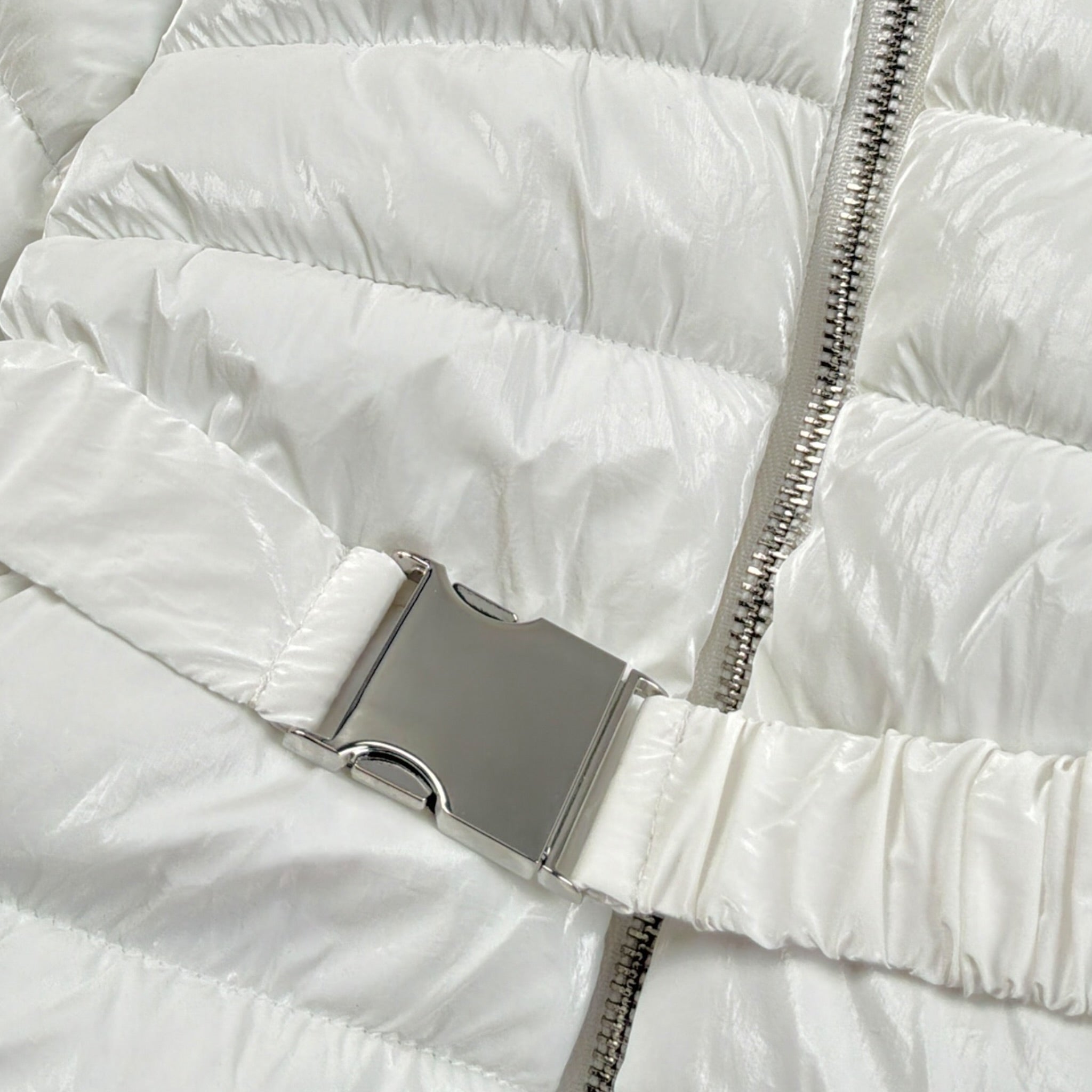 Sarabanda Giubbino tinta unita con Zip E Cappuccio Bianco per Neonata F378 BIANCO SARABANDA 