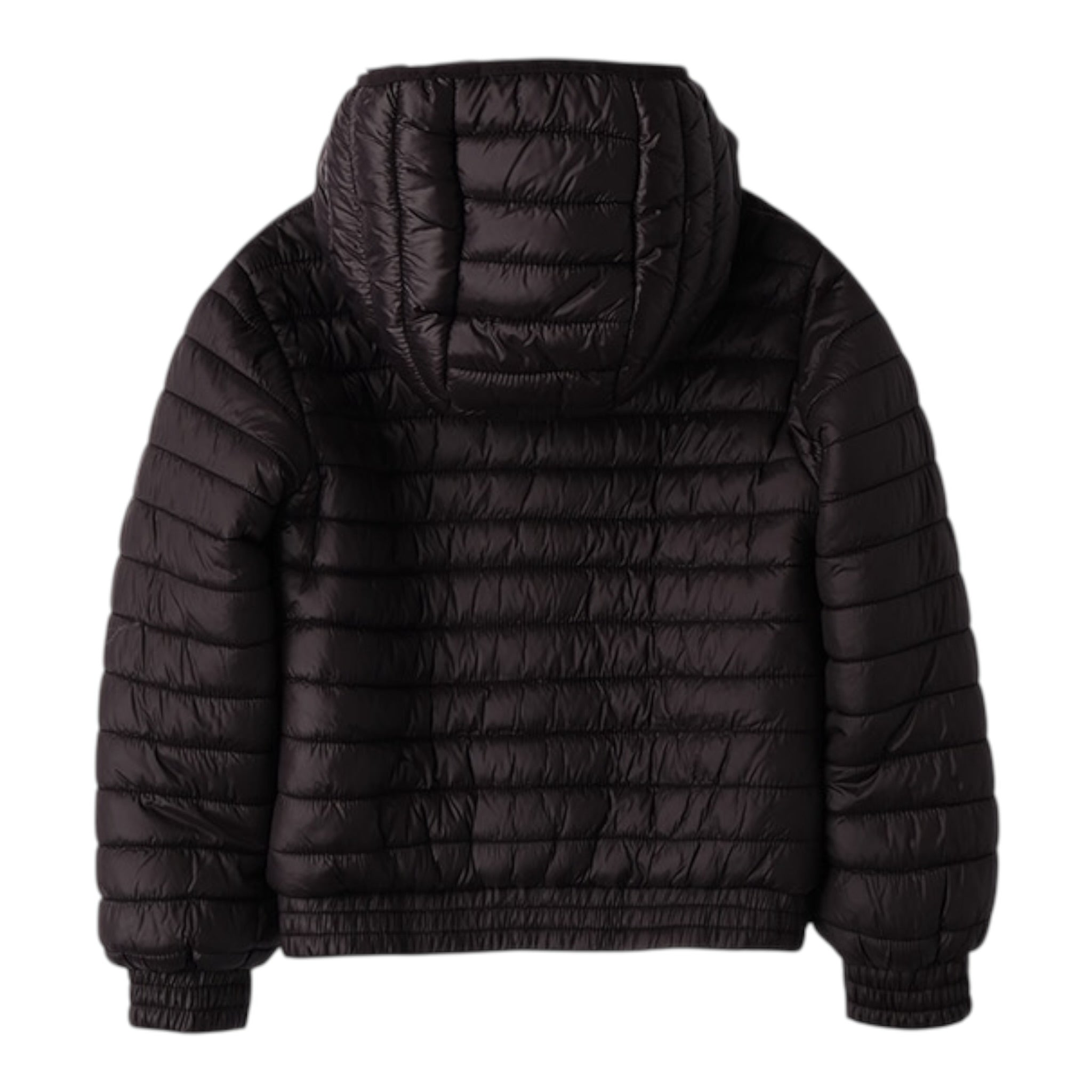 Sarabanda Giubbino tinta unita con Zip E Cappuccio Nero per Bambina F491F NERO SARABANDA 