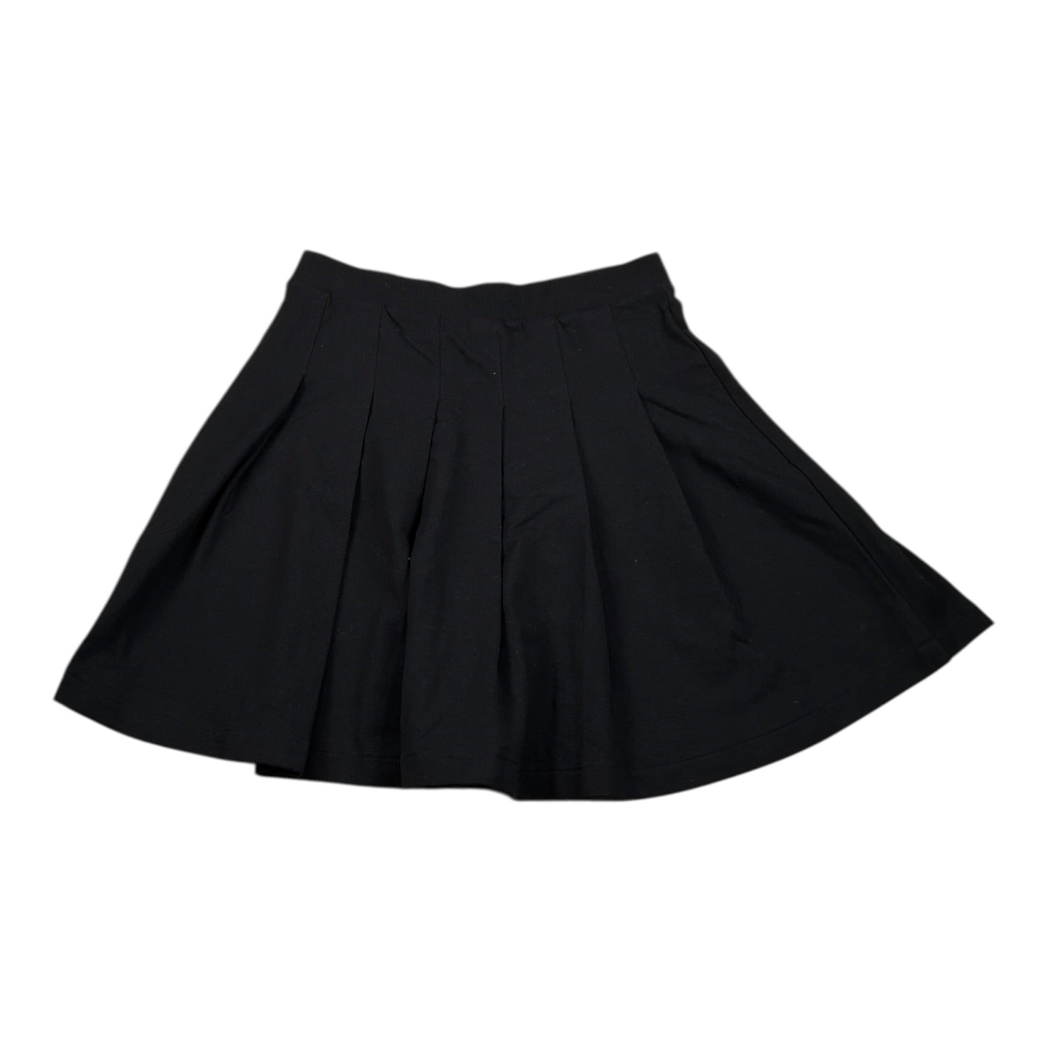 Sarabanda Gonna tinta unita con Logo Wednesday Nero per Bambina H7005 NERO SARABANDA 