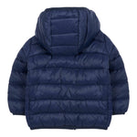 Save The Duck Giubbino tinta unita con Zip E Cappuccio Blu per Neonato I300003XGIGA21 BLU SAVE THE DUCK 
