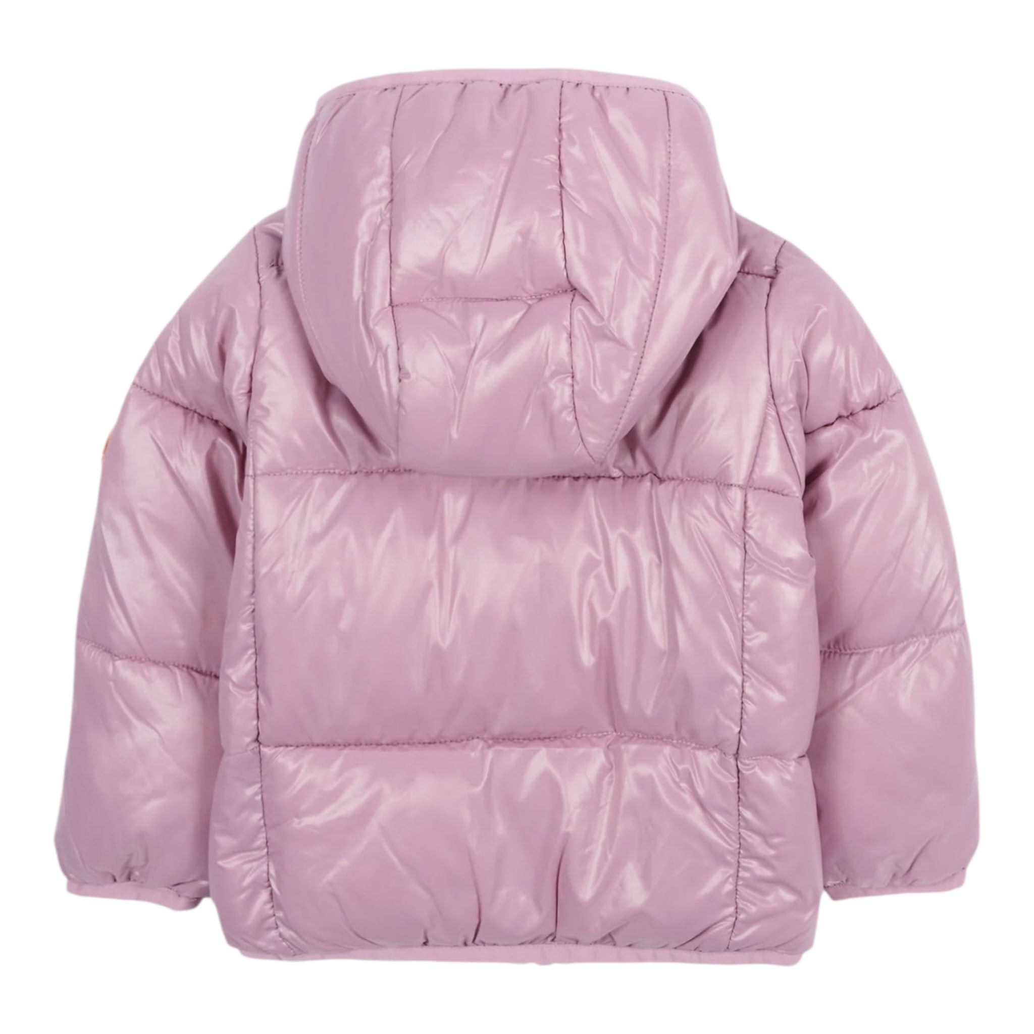 Save The Duck Giubbino tinta unita con Zip E Cappuccio Rosa per Neonata I30004XLOVE21 ROSA SAVE THE DUCK 