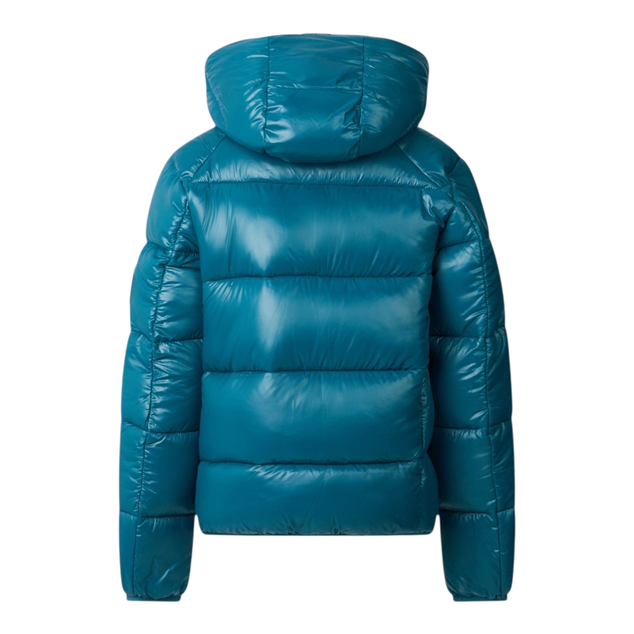 Save The Duck Giubbino tinta unita con Zip E Cappuccio Petrolio per Neonato J31280B PETROLIO SAVE THE DUCK 