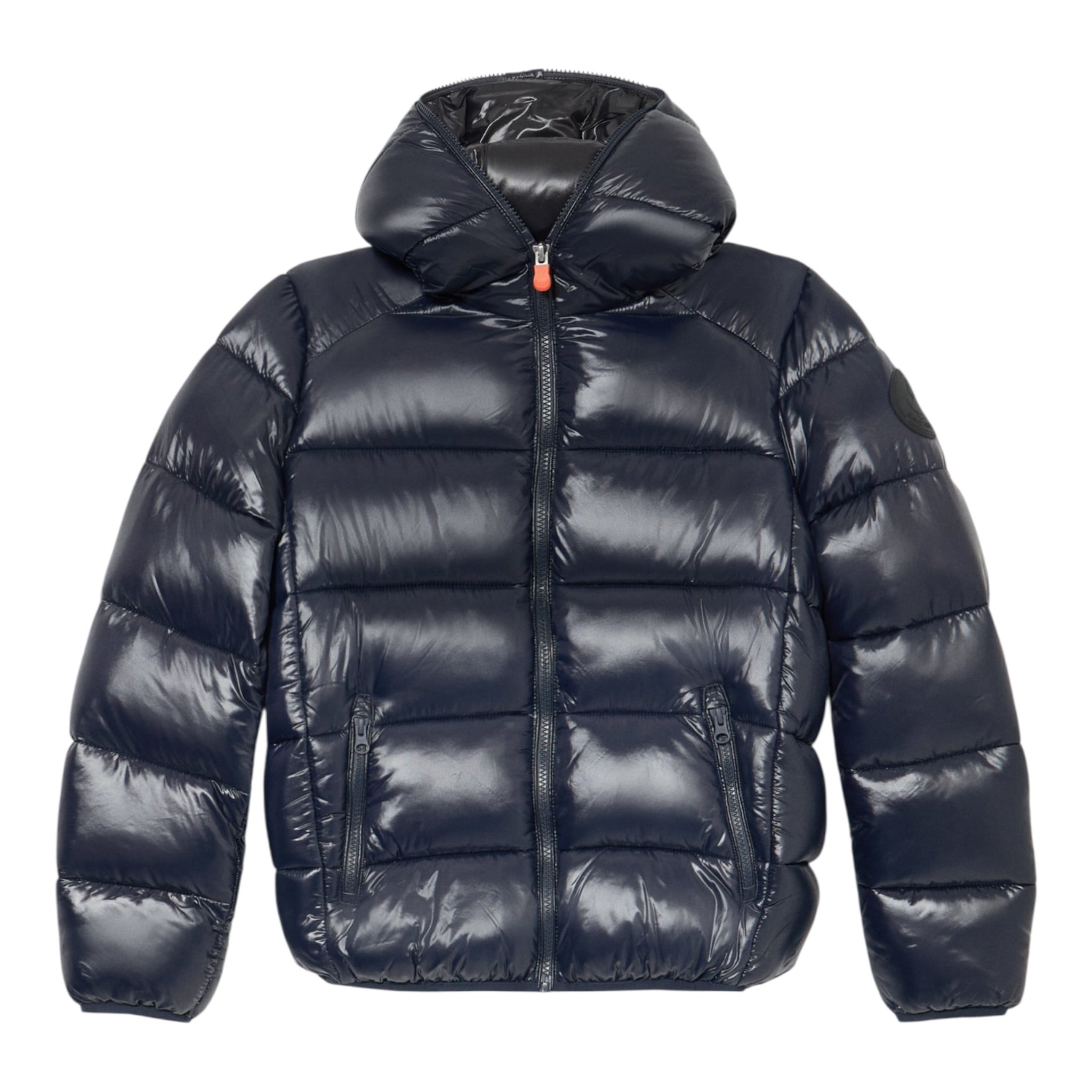 Save The Duck Giubbino tinta unita con Zip E Cappuccio Blu per Neonato J31280BXXX BLU SAVE THE DUCK 