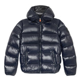 Save The Duck Giubbino tinta unita con Zip E Cappuccio Blu per Bambino J31280BXXXJ BLU SAVE THE DUCK 