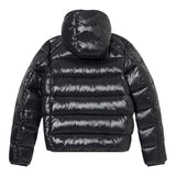 Save The Duck Giubbino tinta unita con Zip E Cappuccio Nero per Bambino J31280BXXXX NERO SAVE THE DUCK 