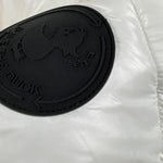 Save The Duck Giubbino tinta unita con Zip Bianco per Bambina J31326G BIANCO SAVE THE DUCK 