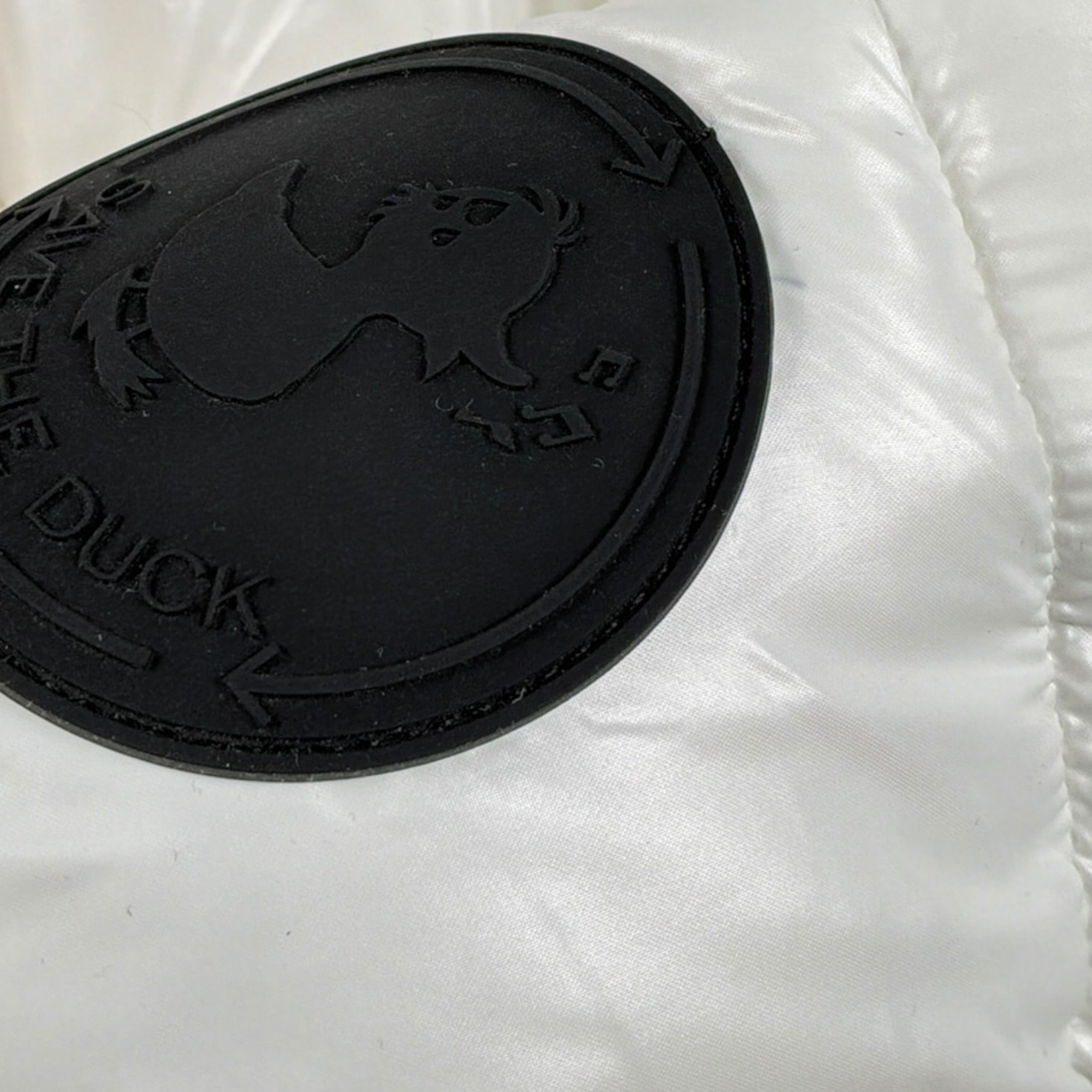Save The Duck Giubbino tinta unita con Zip Bianco per Bambina J31326G BIANCO SAVE THE DUCK 
