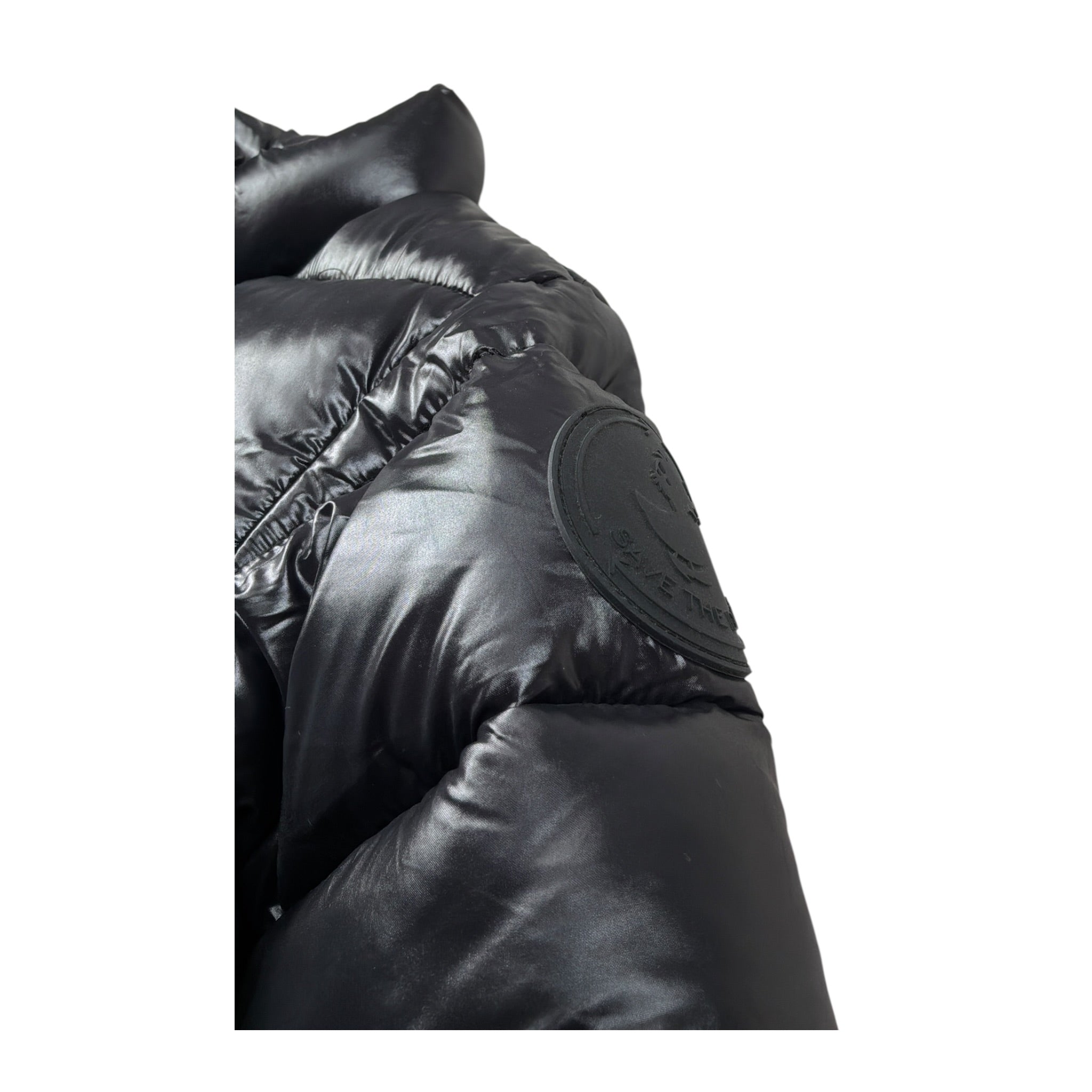 Save The Duck Giubbino tinta unita con Zip Nero per Bambina J31326GJX NERO SAVE THE DUCK 