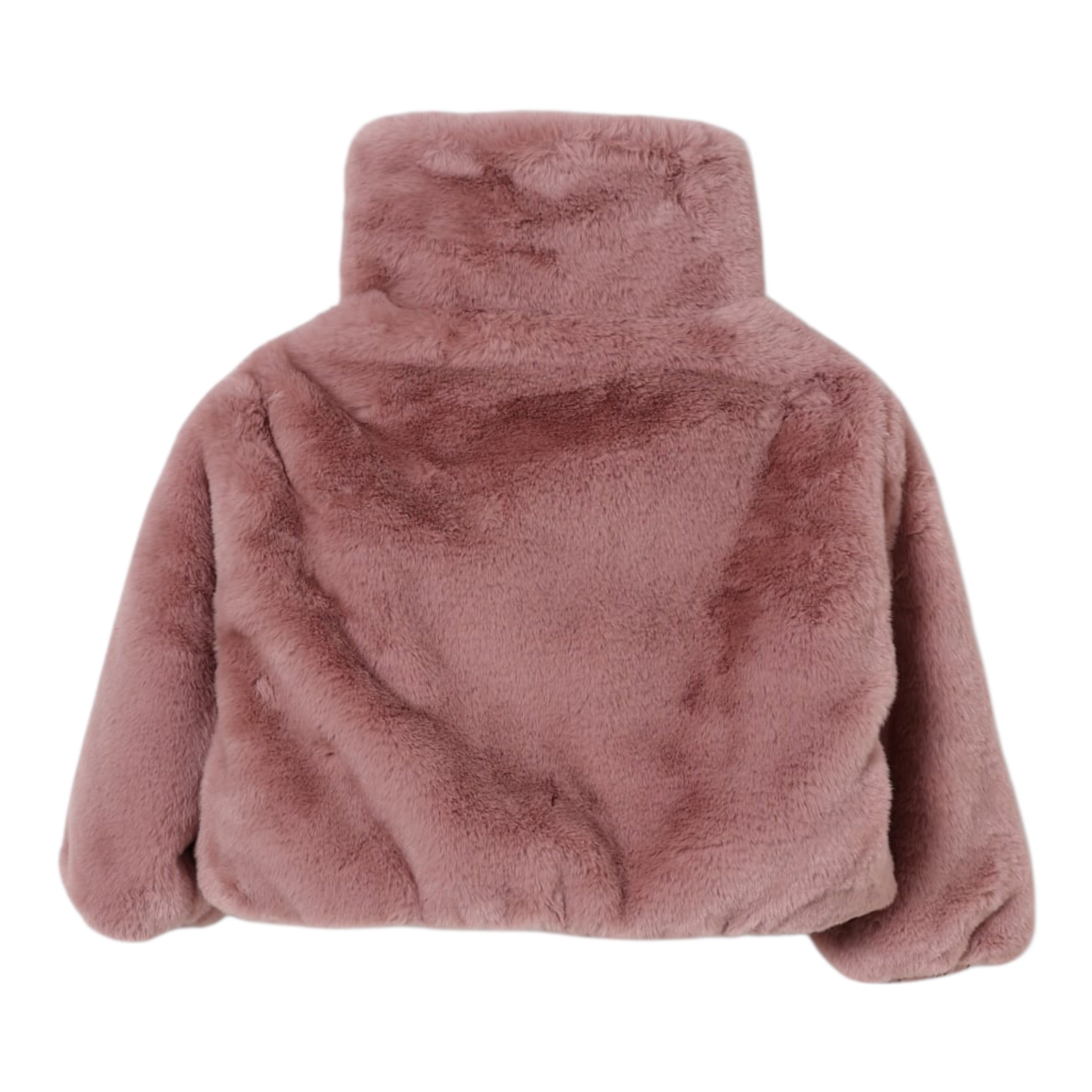 Save The Duck Giubbino Modello Crop con Pelliccia Reversibile Rosa per Bambina J31352G ROSA SAVE THE DUCK 