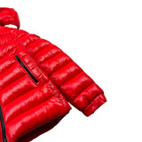 Save The Duck Giubbino tinta unita con Zip E Cappuccio Rosso per Bambino J31653B ROSSO SAVE THE DUCK 