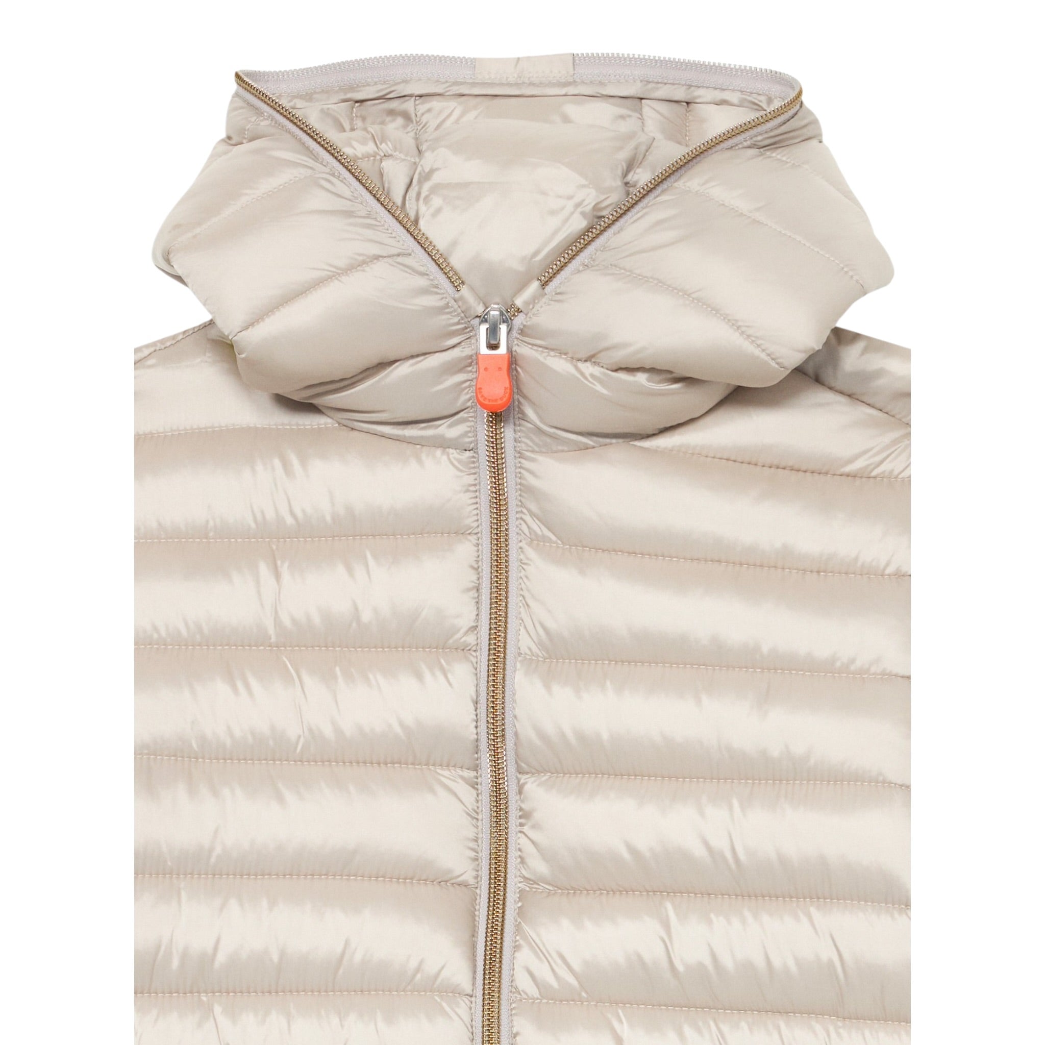 Save The Duck Giubbino tinta unita con Cappuccio Beige per Neonata J32310GN BEIGE SAVE THE DUCK 