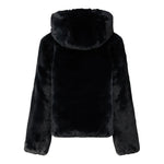 Save The Duck Pelliccia tinta unita con Zip E Cappuccio Reversibile Nero per Bambina J33540GXX NERO SAVE THE DUCK 