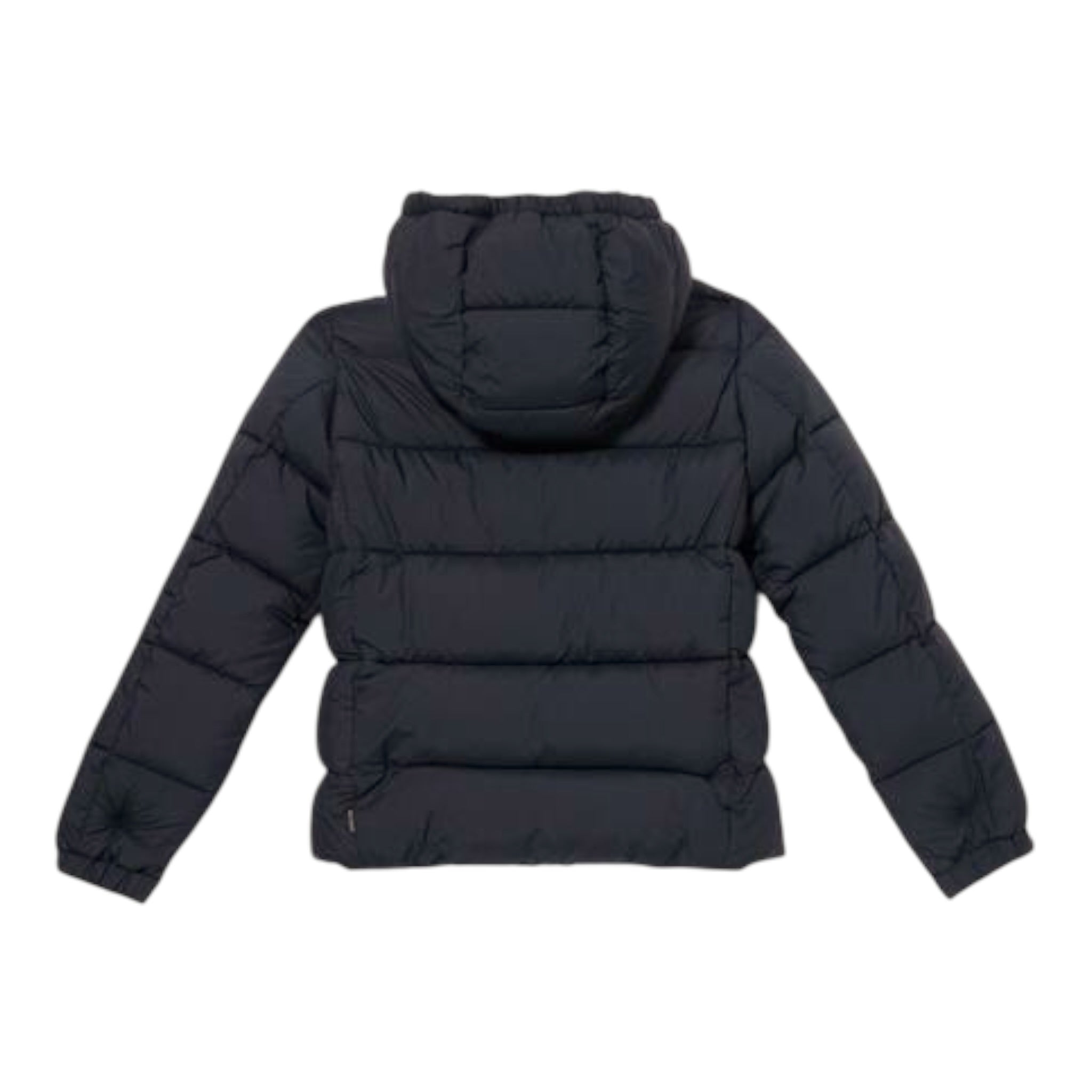 Save The Duck Giubbino tinta unita con Cappuccio Nero per Bambino J35560BJ NERO SAVE THE DUCK 
