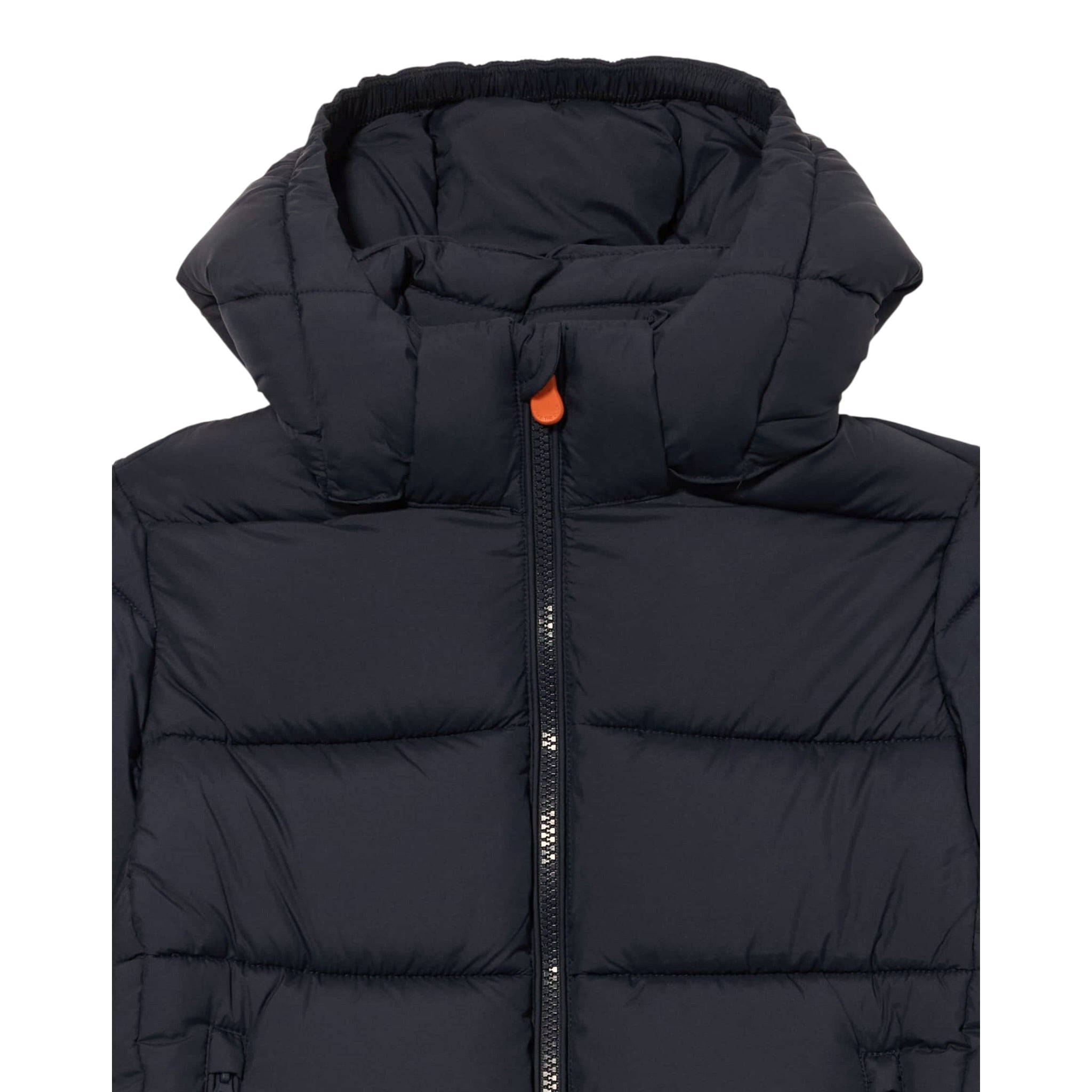 Save The Duck Giubbino tinta unita con Cappuccio Nero per Bambino J35560BJ NERO SAVE THE DUCK 