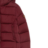 Save The Duck Giubbino tinta unita con Zip E Cappuccio Bordeaux per Bambino J35560BMIRO21 BORDEAUX SAVE THE DUCK 