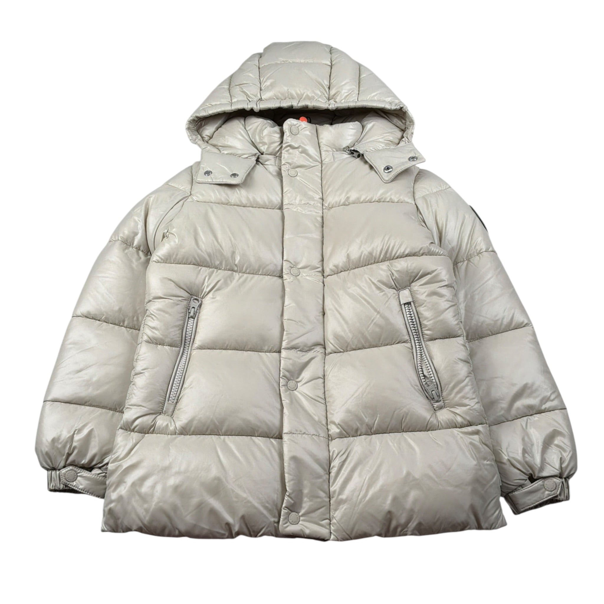 Save The Duck Giubbino tinta unita con Cappuccio Beige per Bambina J41883B BEIGE SAVE THE DUCK 