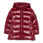 Save The Duck Giubbino tinta unita con Zip E Cappuccio Bordeaux per Bambino J42445GLOVE21 BORDEAUX SAVE THE DUCK 