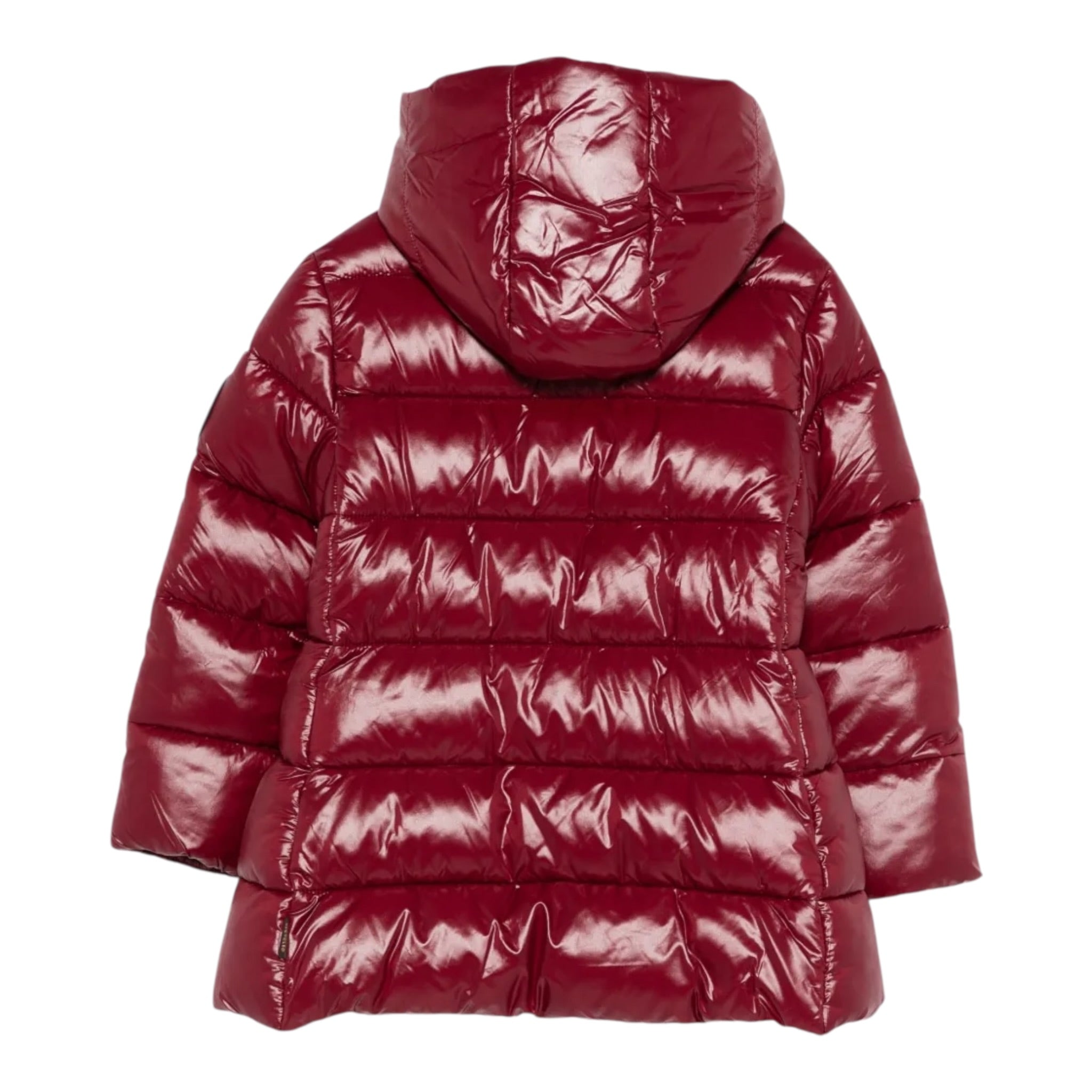 Save The Duck Giubbino tinta unita con Zip E Cappuccio Bordeaux per Bambino J42445GLOVE21 BORDEAUX SAVE THE DUCK 