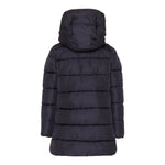 Save The Duck Giubbino tinta unita con Zip E Cappuccio Nero per Bambina J43110G NERO SAVE THE DUCK 