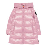 Save The Duck Giubbino tinta unita con Zip E Cappuccio Rosa per Neonata J45510G ROSA SAVE THE DUCK 