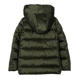 Save The Duck Giubbino tinta unita con Zip E Cappuccio Verde per Bambino J45650GJ VERDE SAVE THE DUCK 