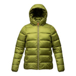 Save The Duck Giubbino tinta unita con Zip E Cappuccio Verde per Bambino J45650GXX VERDE SAVE THE DUCK 