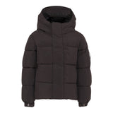 Save The Duck Giubbino tinta unita con Zip E Cappuccio Nero per Bambino P31888B NERO SAVE THE DUCK 
