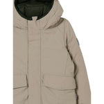 Save The Duck Giubbino tinta unita con Zip E Cappuccio Beige per Neonato P32292B BEIGE SAVE THE DUCK 