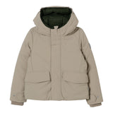 Save The Duck Giubbino tinta unita con Zip E Cappuccio Beige per Bambino P32292BJ BEIGE SAVE THE DUCK 