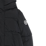 Save The Duck Giubbino tinta unita con Zip E Cappuccio Nero per Bambino P32517GLEAF21 NERO SAVE THE DUCK 