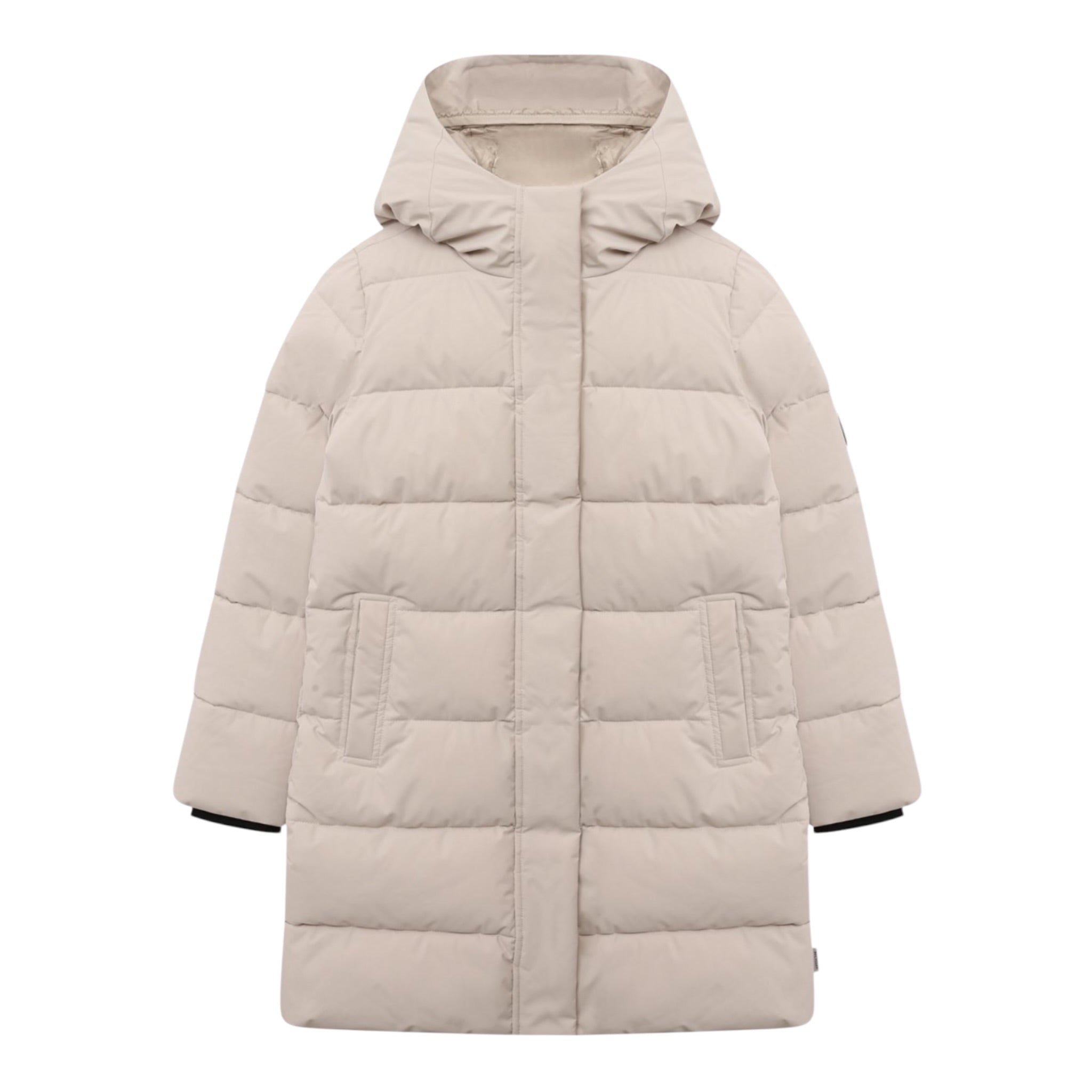 Save The Duck Giubbino tinta unita con Zip E Cappuccio Beige per Bambino P41909G BEIGE SAVE THE DUCK 