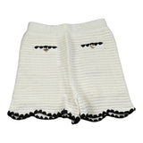 Self-Portrait Short tinta unita In Maglia Panna per Bambina PF244 PANNA SELF-PORTRAIT 