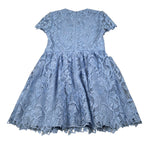 Self-Portrait Abito Mezza Manica tinta unita Merlettato Azzurro per Bambina PF24704S AZZURRO SELF-PORTRAIT 