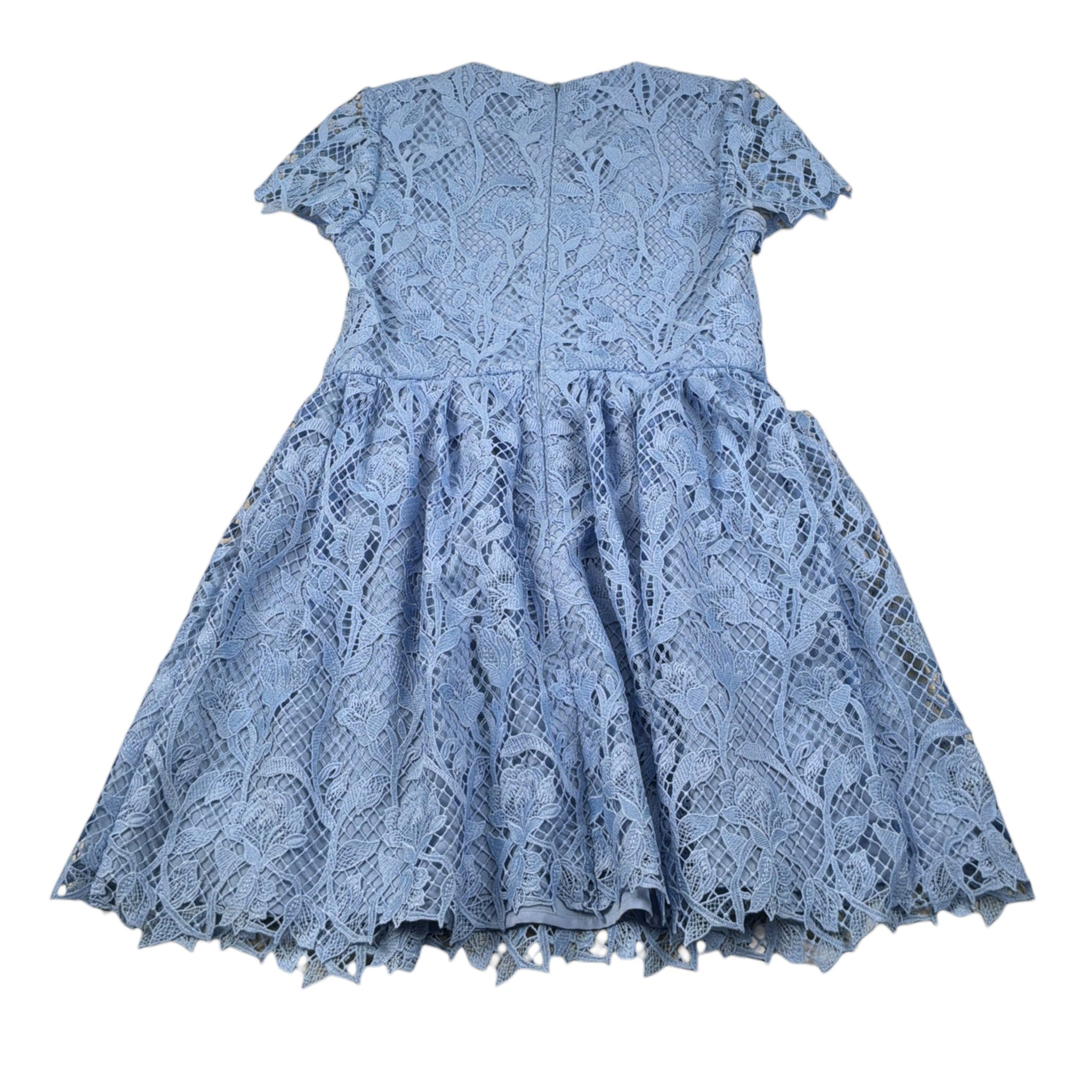 Self-Portrait Abito Mezza Manica tinta unita Merlettato Azzurro per Bambina PF24704S AZZURRO SELF-PORTRAIT 