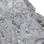 Self-Portrait Abito Cerimonia tinta unita con Paillettes Bianco per Bambina PF24715M BIANCO SELF-PORTRAIT 