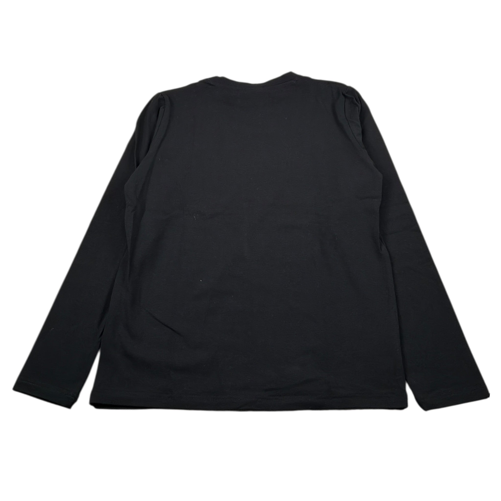 Shopart Shirt Girocollo tinta unita con Logo Nero per Bambina SAJKL000592 NERO SHOPART 