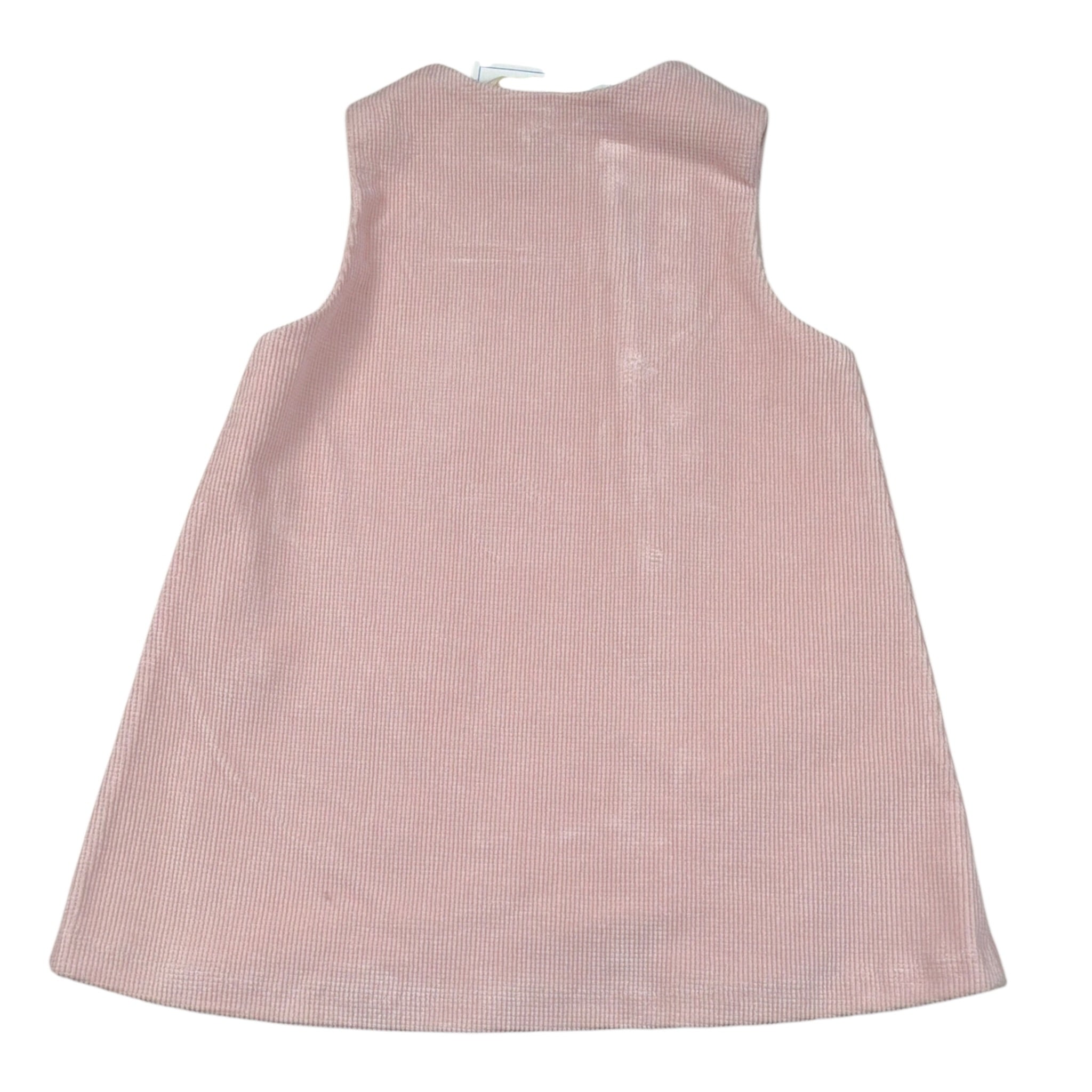 Simonetta Abito Giromanica tinta unita con Bottoni Rosa per Neonata SV1002 ROSA SIMONETTA 