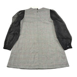 Simonetta Abito Manica Lunga Velata con Fiocchi Nero per Bambina SX1A00I0288 NERO SIMONETTA 