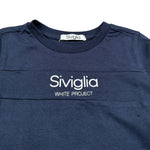 Siviglia Shirt Girocollo tinta unita con Logo Blu per Bambino SBTS00712 BLU SIVIGLIA 