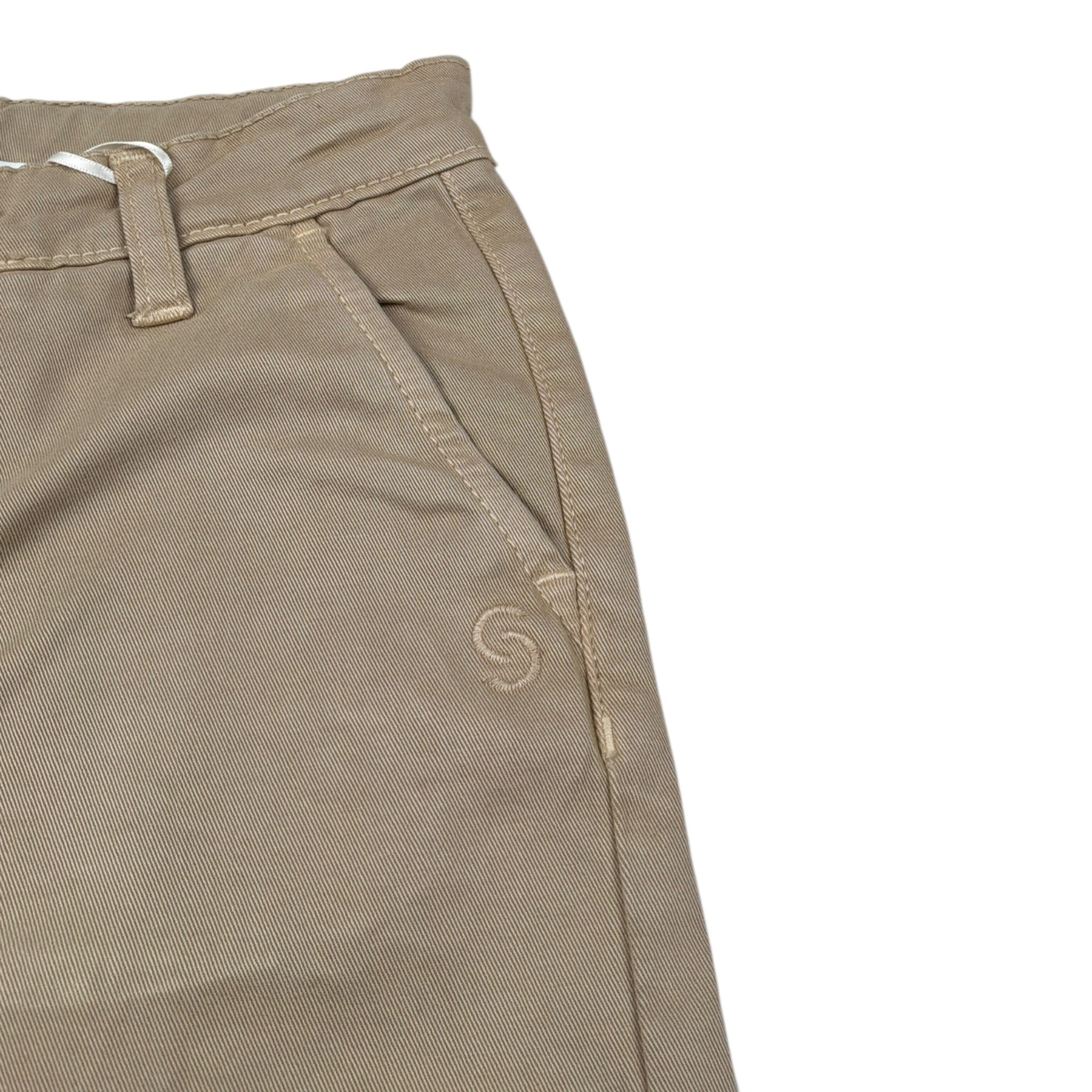Siviglia Pantalone tinta unita con Girovita Regolabile Beige per Bambino SVBPT00700 BEIGE SIVIGLIA 